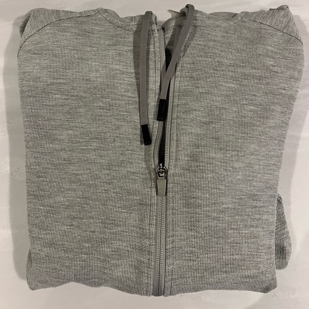 Gray Zip-Up Hoodie